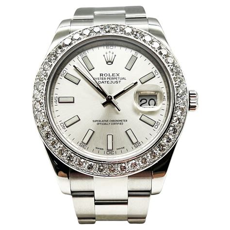 rolex datejust 2 silver